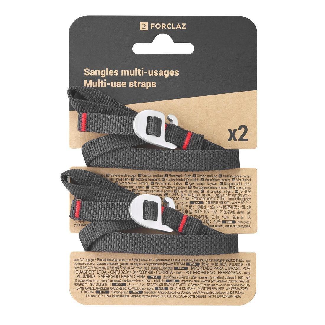 Multi-Use Straps - 10 Mm X2, Grey, No Color, large image number 4