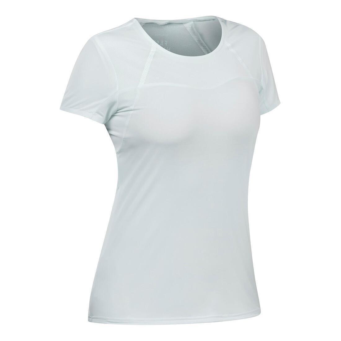 Women Ultra-Light Fast Hiking T-Shirt - Fh 500, Blue, No Color, medium