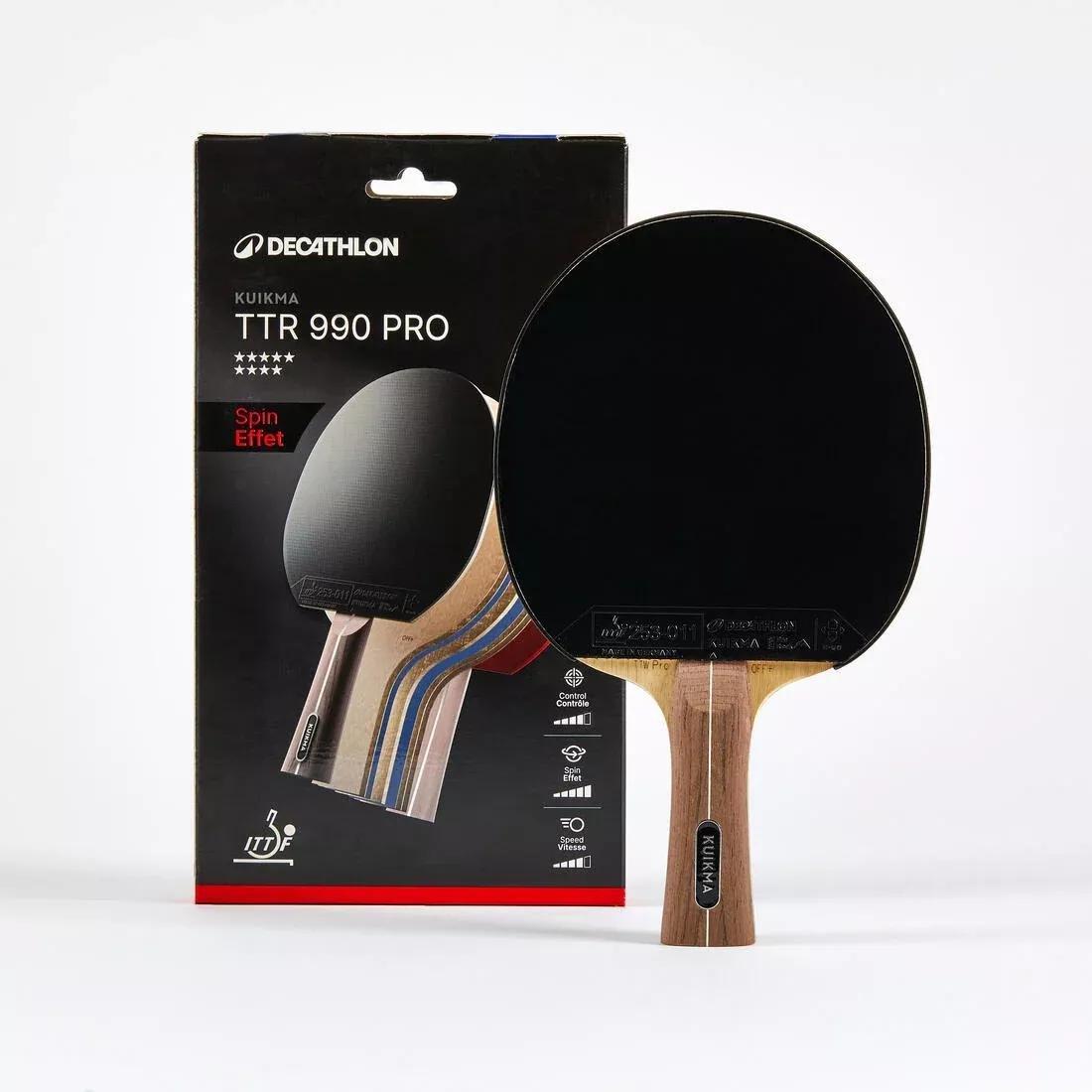 Table Tennis ITTF Club High-Level Bat Ttr 990* Pro Spin 9*, Beige, No Color, medium