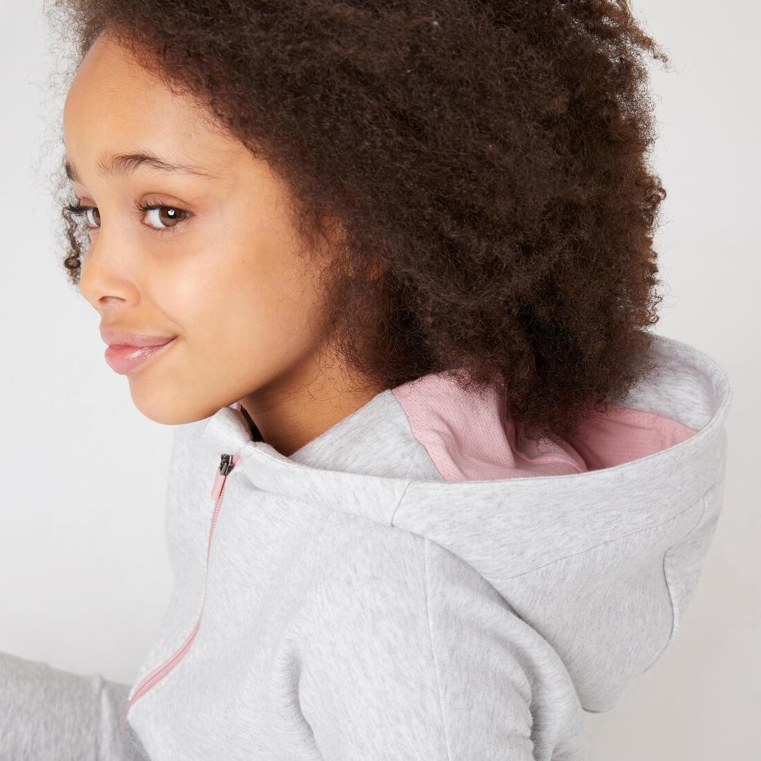 GREY Kids' Breathable Zip-Up Cotton Hoodie 900, No Color, large image number 4