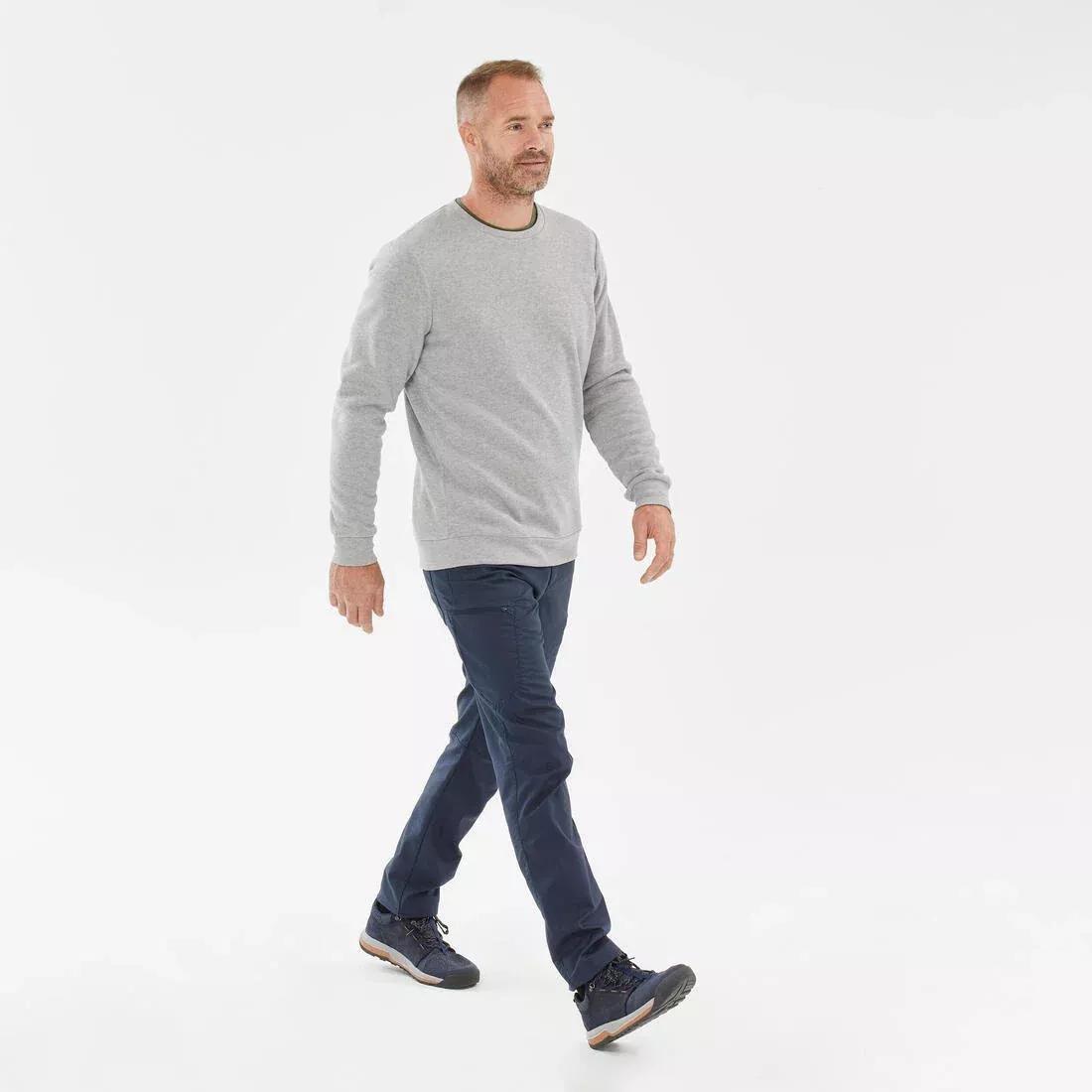 Men's Crew-Neck Hiking Jumper - NH150, dark blue, , large image number 11