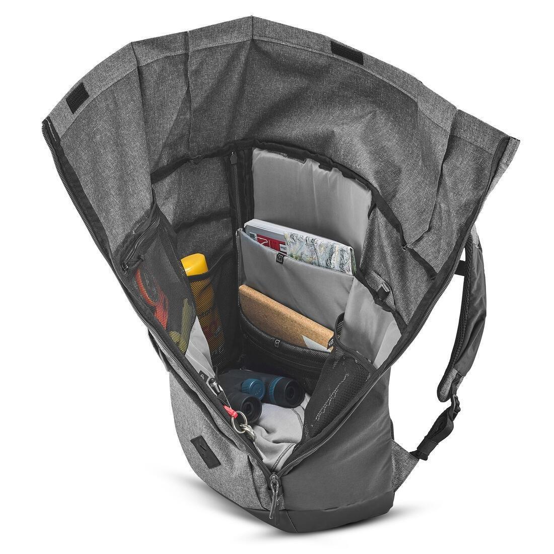 Hiking Backpack 23L - Nh Escape 500 Rolltop, Grey, No Color, large image number 5