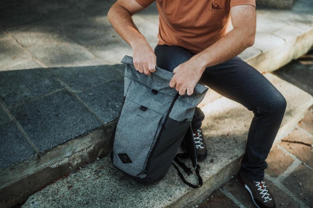 Hiking Backpack 23L - Nh Escape 500 Rolltop, Grey, No Color, large image number 12