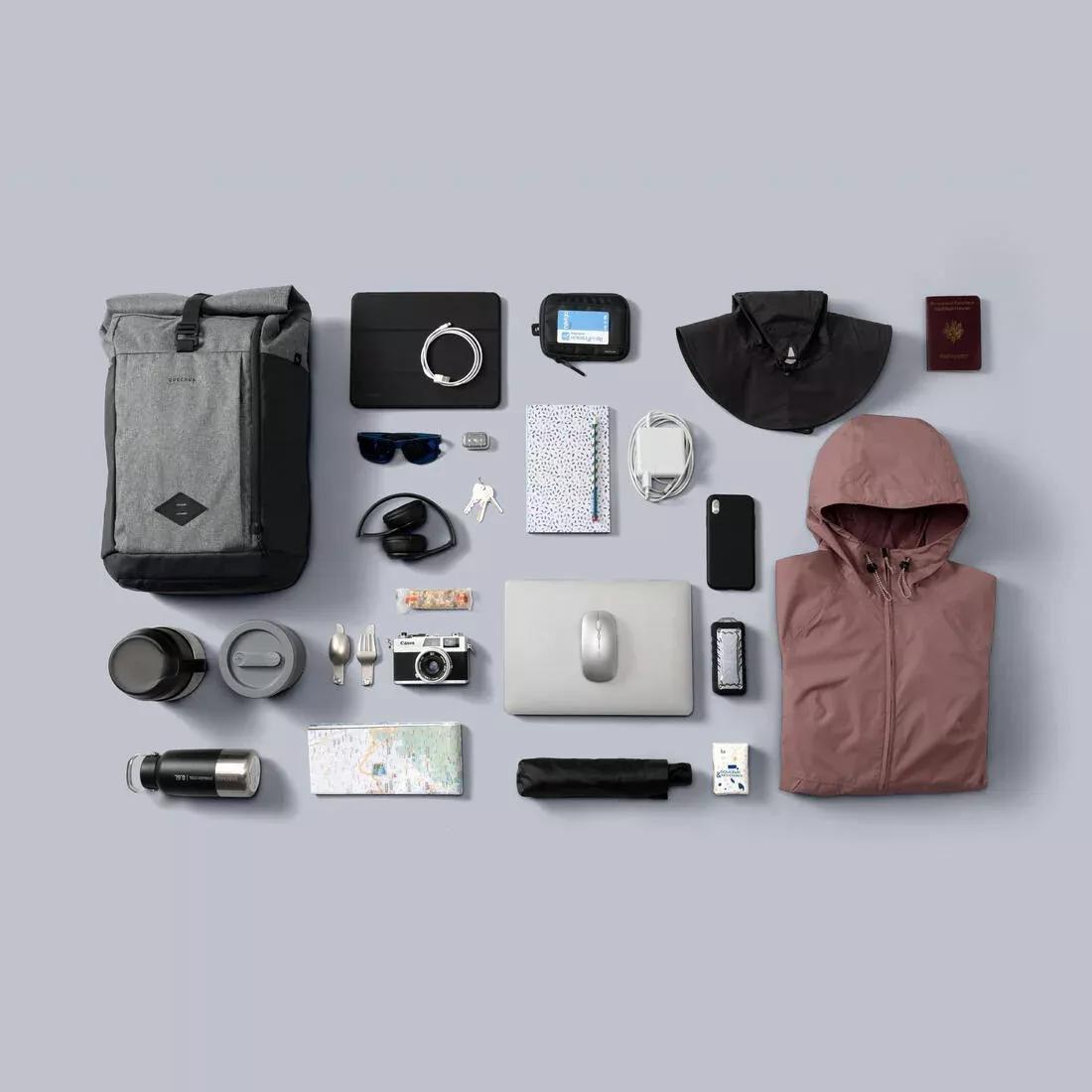Hiking Backpack 23L - Nh Escape 500 Rolltop, Grey, No Color, large image number 14