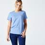 DOMYOS - Women Fitness T-Shirt - 500 Essentials, Navy