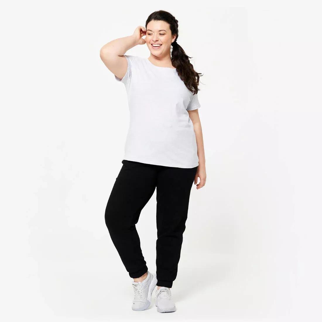 Women Fitness T-Shirt - 500 Essentials, Navy, , large image number 8