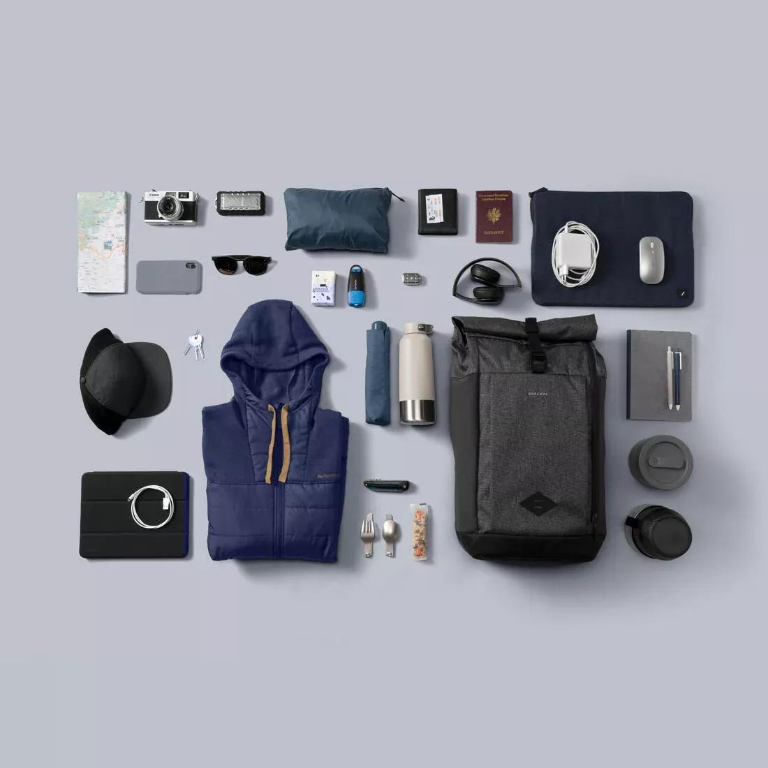 CARBON GREY Hiking backpack 32L - NH Escape 500 Rolltop, No Color, large image number 1