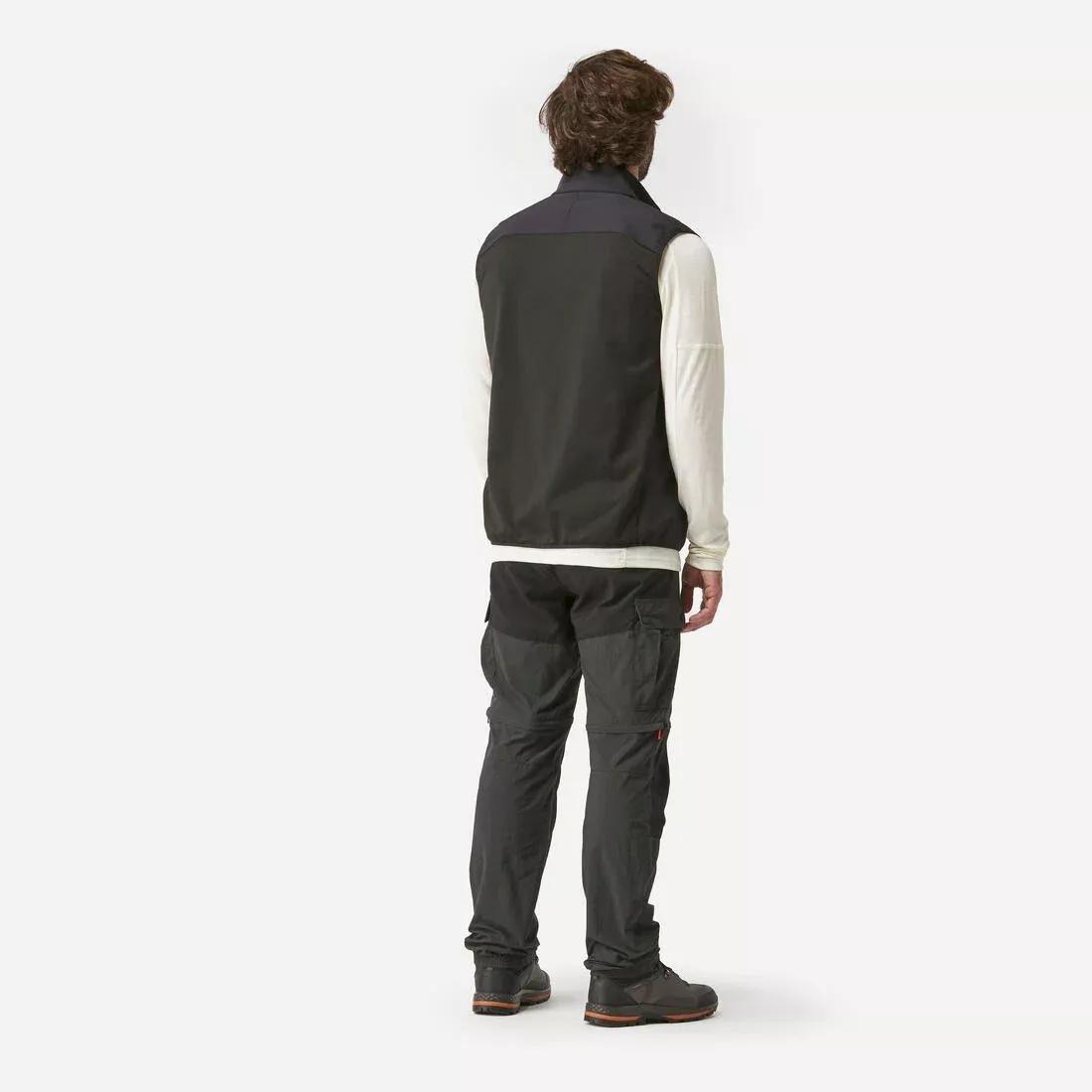 Men's Windproof Softshell Gilet, Black, 5401_000, medium