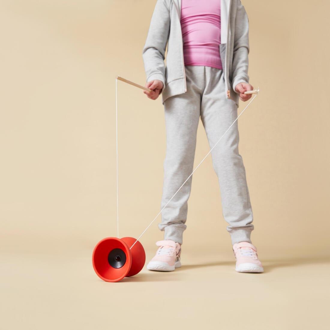 Diabolo With Wooden Sticks, Pink, No Color, large image number 1