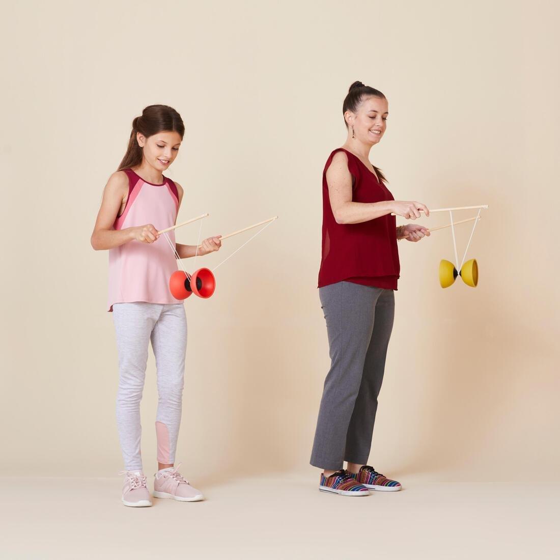 Diabolo With Wooden Sticks, Pink, No Color, large image number 5