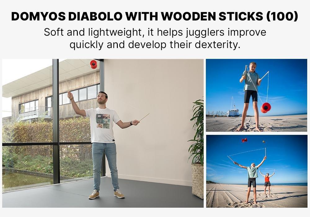Diabolo With Wooden Sticks, Pink, No Color, large image number 17