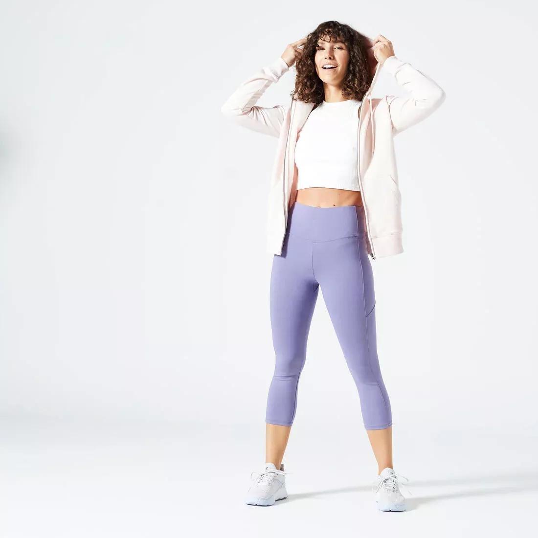 Women's Zip-Up Fitness Sweatshirt - Rose Quartz, quartz pink, , large image number 1