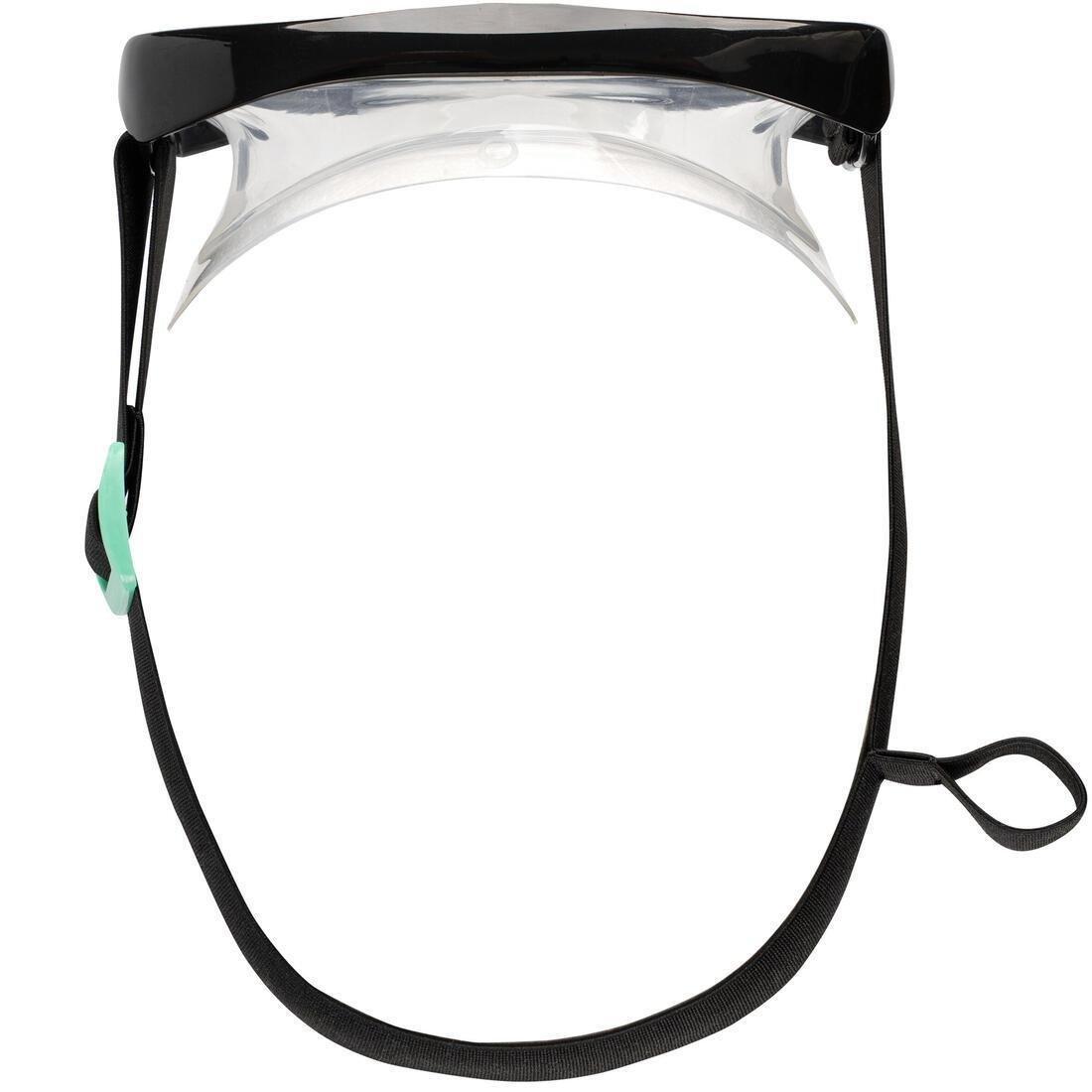 Unisex Snorkelling Kit With Fins - Snk500, Black, , large image number 2