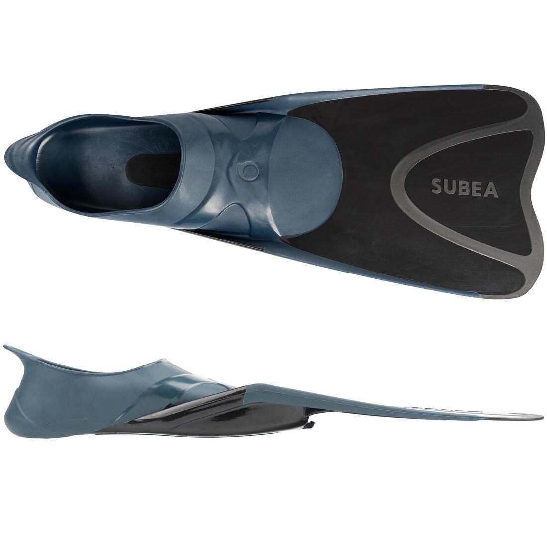 SUBEA - Unisex Snorkelling Kit With Fins - Snk500, Black