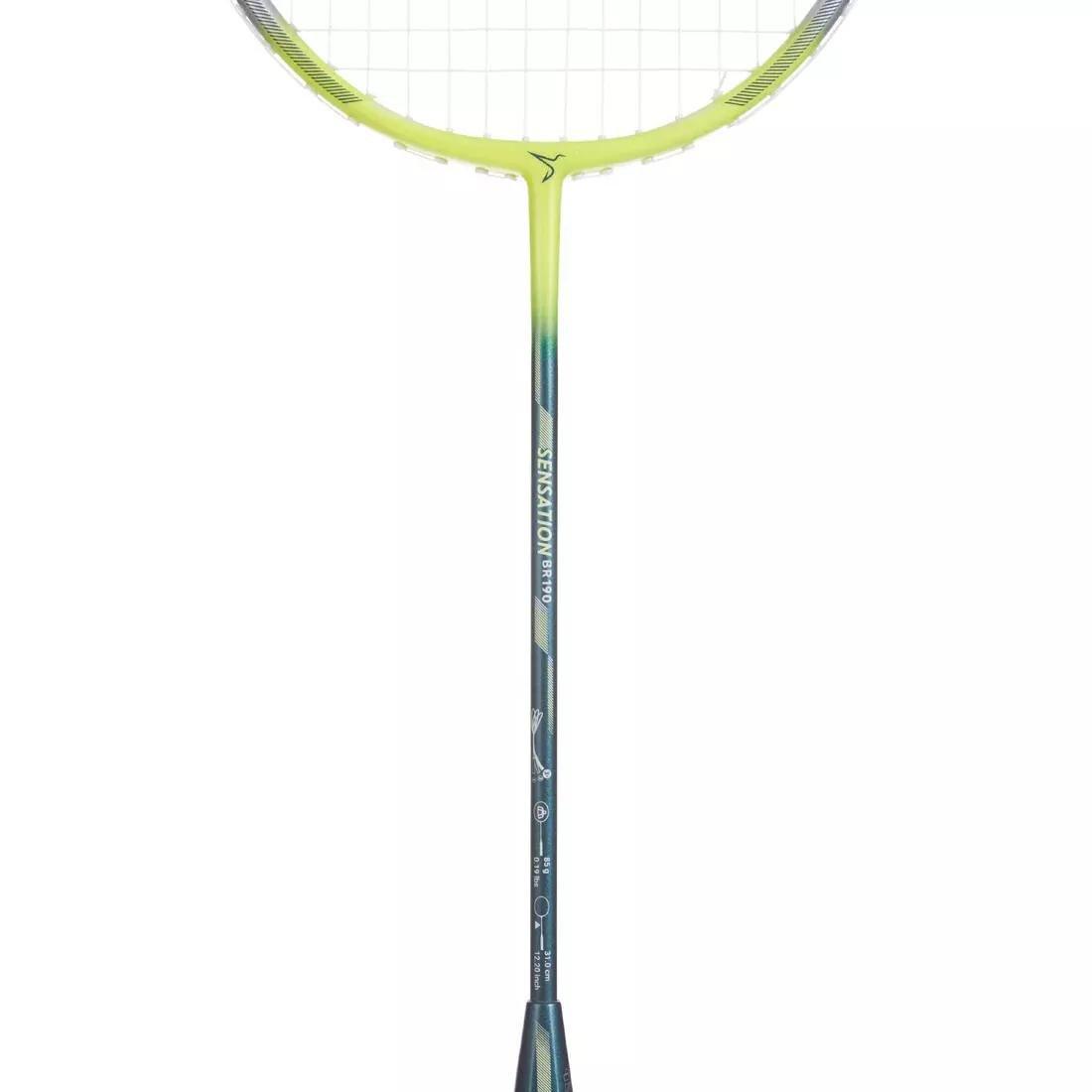 Unisex Badminton Racket - Br Sensation 190, Yellow, No Color, large image number 2