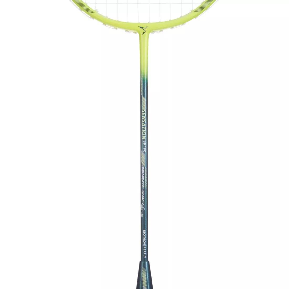 PERFLY - Adult Badminton Racket - Br Sensation 190, Yellow