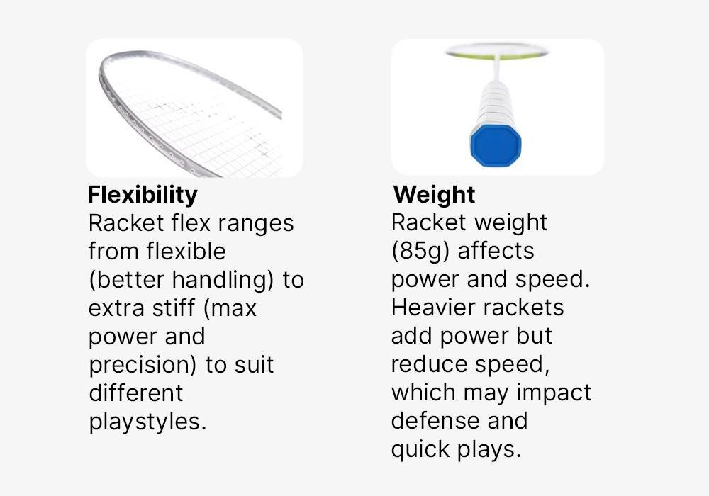 Unisex Badminton Racket - Br Sensation 190, Yellow, No Color, large image number 17