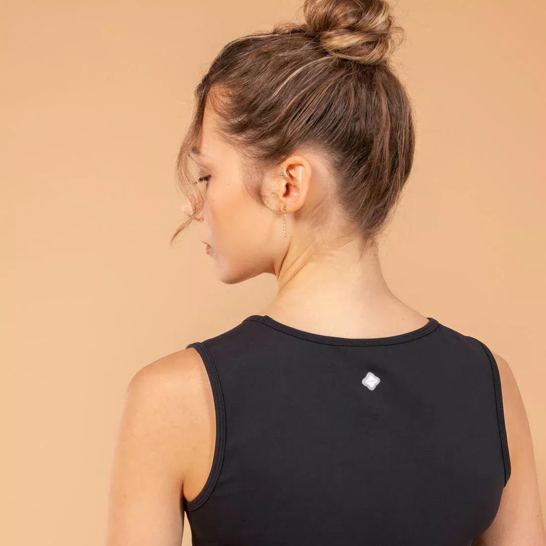 Women T-Shirts Crop Top, Black, No Color, large image number 3