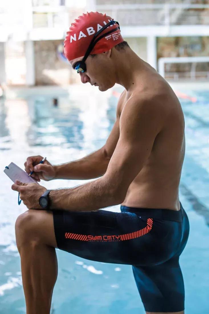 FLUO RED Silicone Swim Cap, No Color, large image number 12