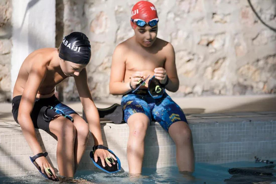 FLUO RED Silicone Swim Cap, No Color, large image number 13