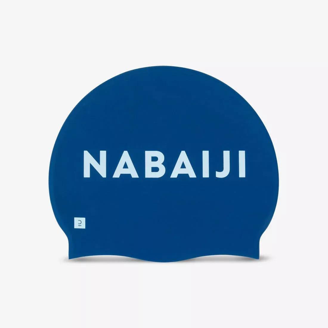 Silicone Swim Cap, Deep Blue, No Color, large image number 0