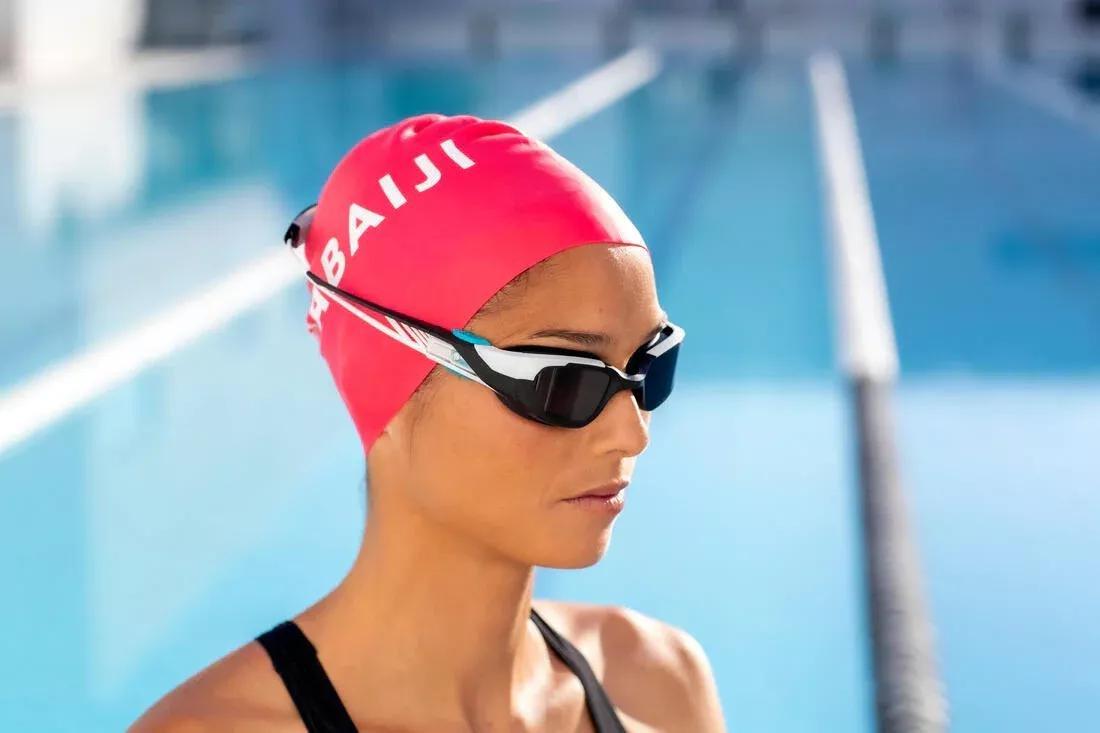 Silicone Swim Cap, Deep Blue, No Color, large image number 7