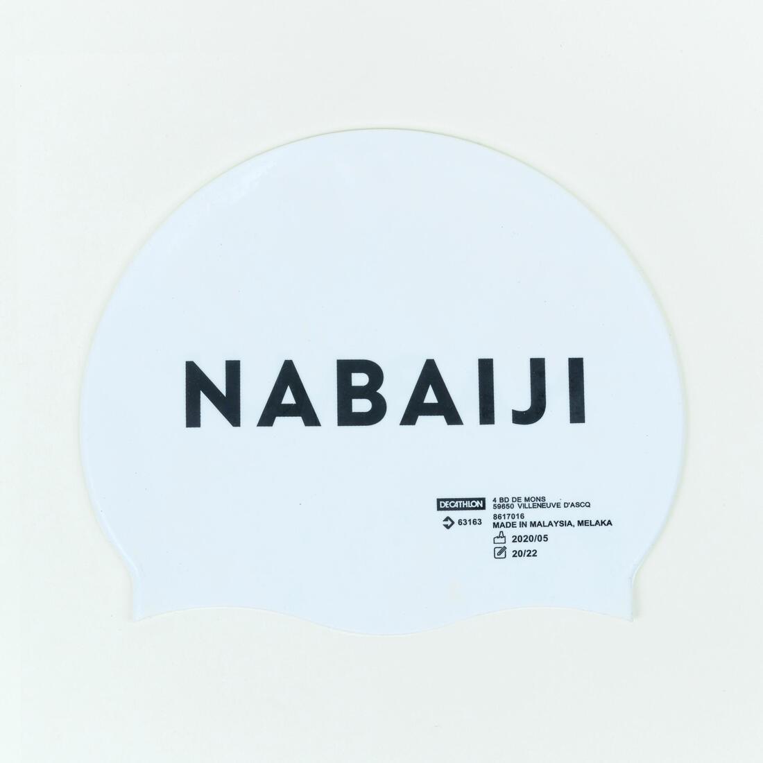 Silicone Swim Cap, Snow White, No Color, large image number 12