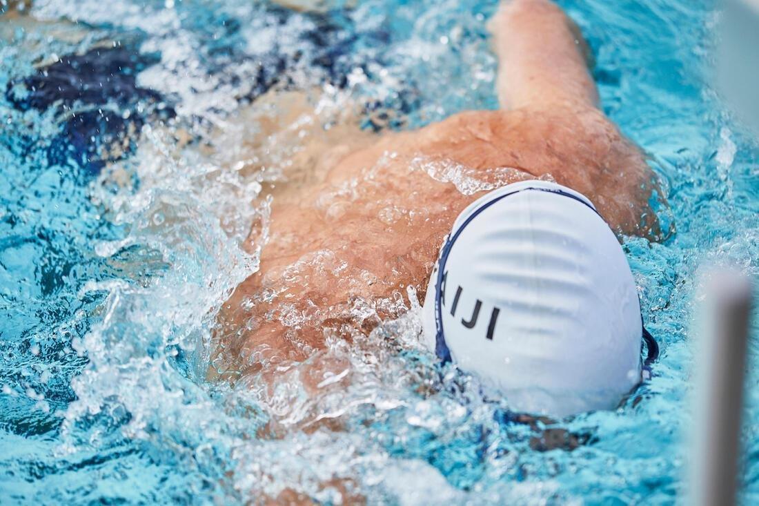 Silicone Swim Cap, Black, No Color, large image number 4