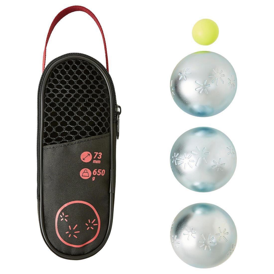 Recreational Petanque Boules - 500 - Set Of 3, No Color, medium