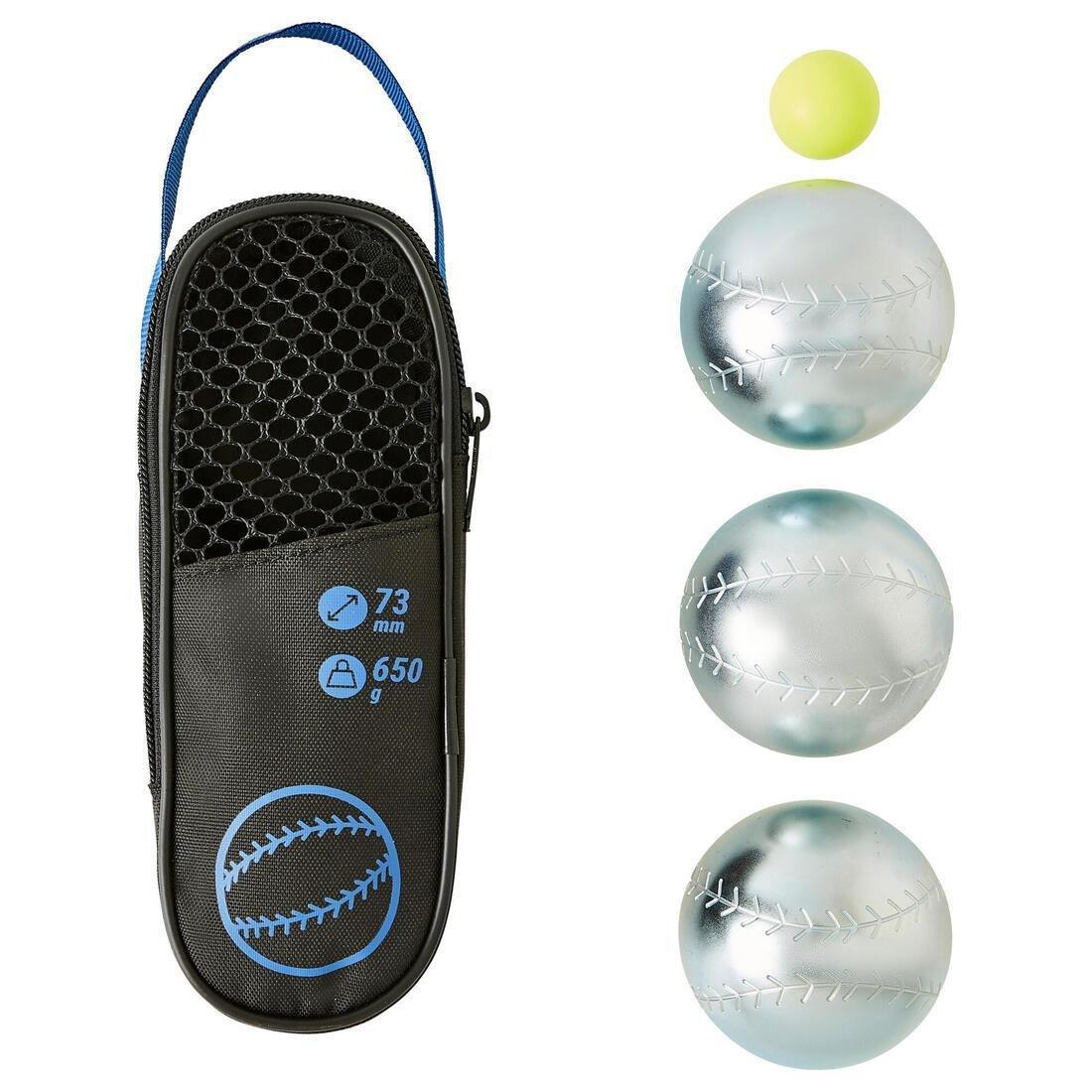 Recreational Petanque Boules - 500 - Set Of 3, No Color, medium