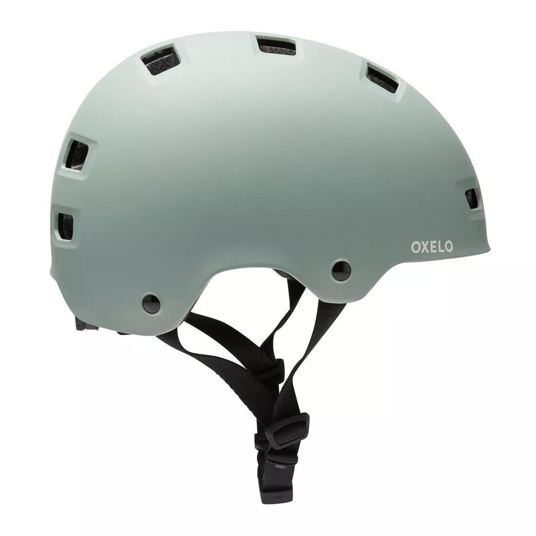 Inline Skating Skateboarding Scootering Helmet - MF500, Green, No Color, large image number 6