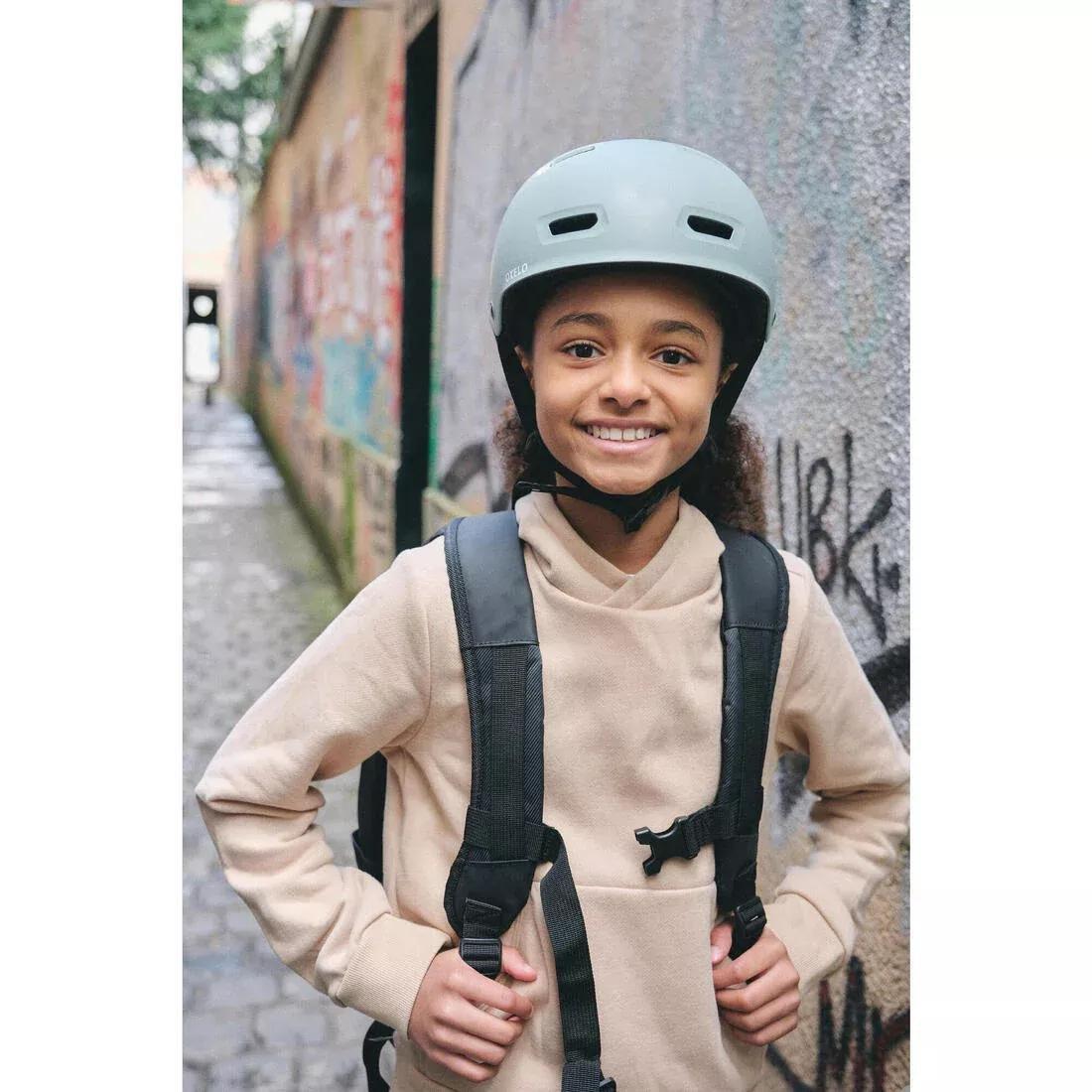 Inline Skating Skateboarding Scootering Helmet - MF500, Green, No Color, large image number 12