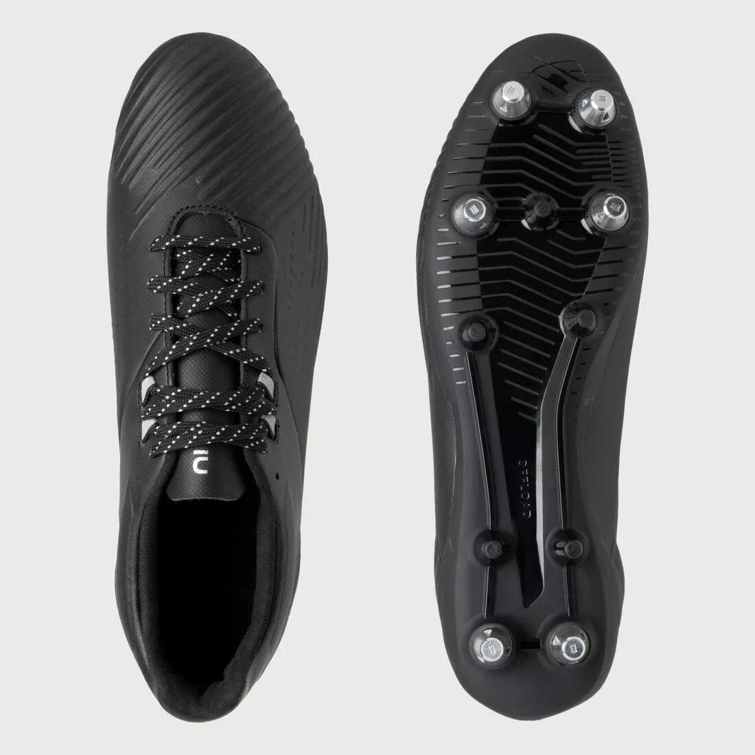 Adult Hybrid Rugby Boots - Advance R500 SG, Black, No Color, large image number 2