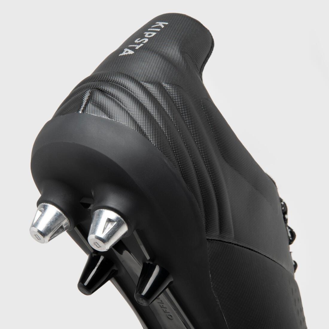 Adult Hybrid Rugby Boots - Advance R500 SG, Black, No Color, large image number 4