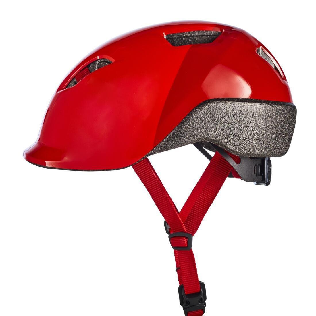 BTWIN - Unisex Kids Helmet, Red