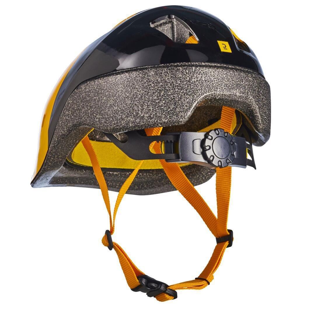 BTWIN - Unisex Kids Helmet, Yellow