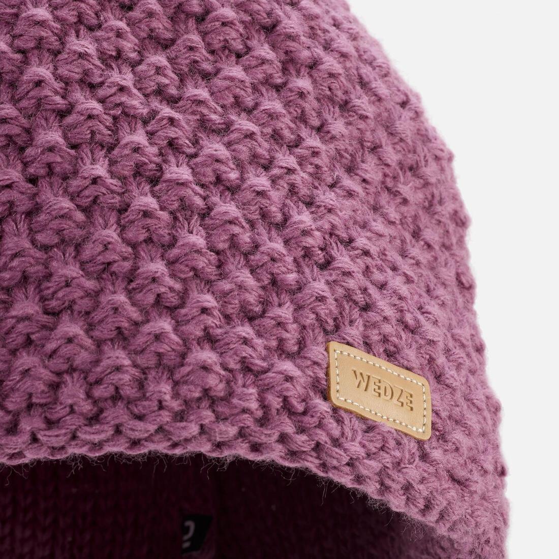 MAUVE ADULT SKI HAT MADE IN FRANCE - TIMELESS, No Color, large image number 6
