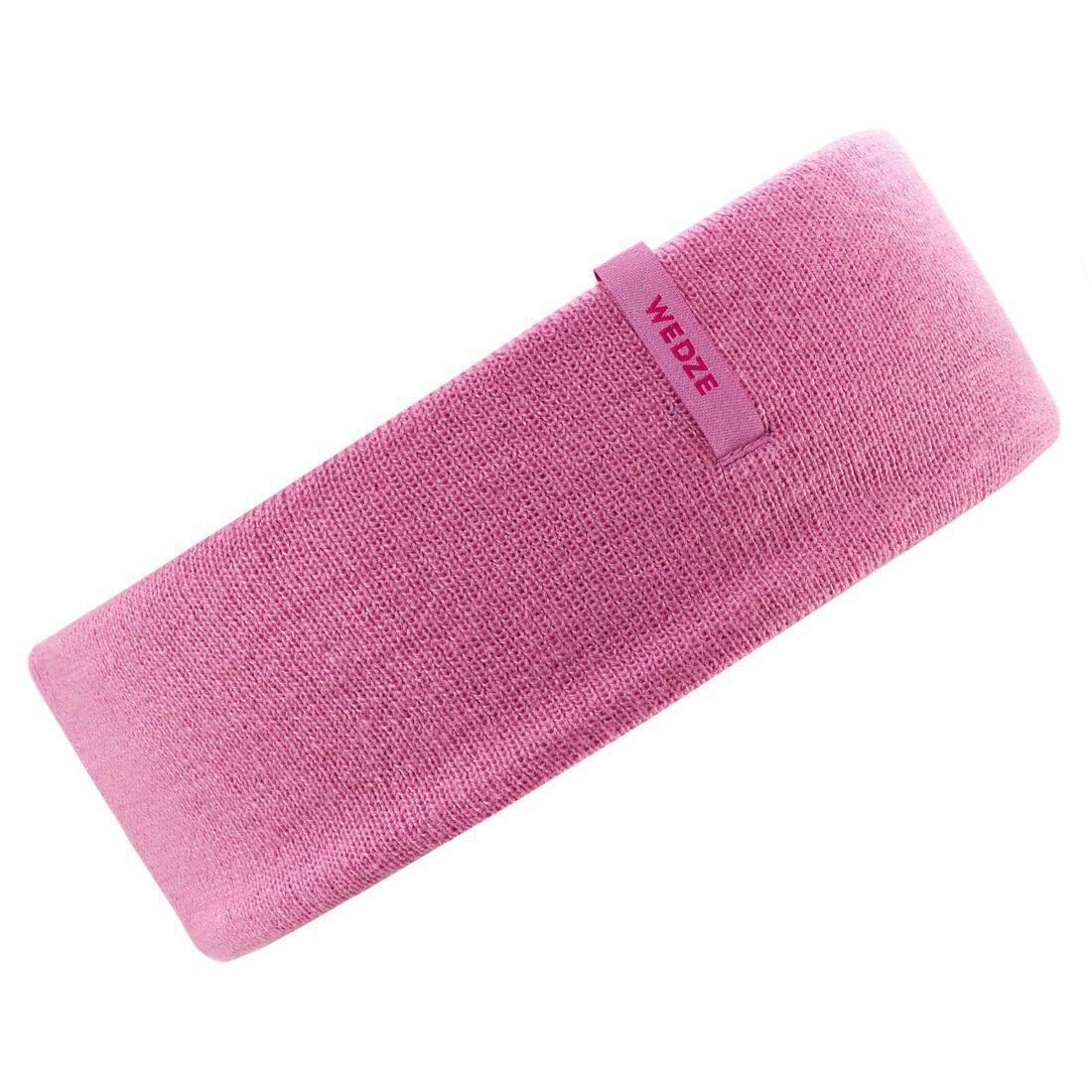 Kids Girls Reverse Skiing Headband, Pink, No Color, large image number 5
