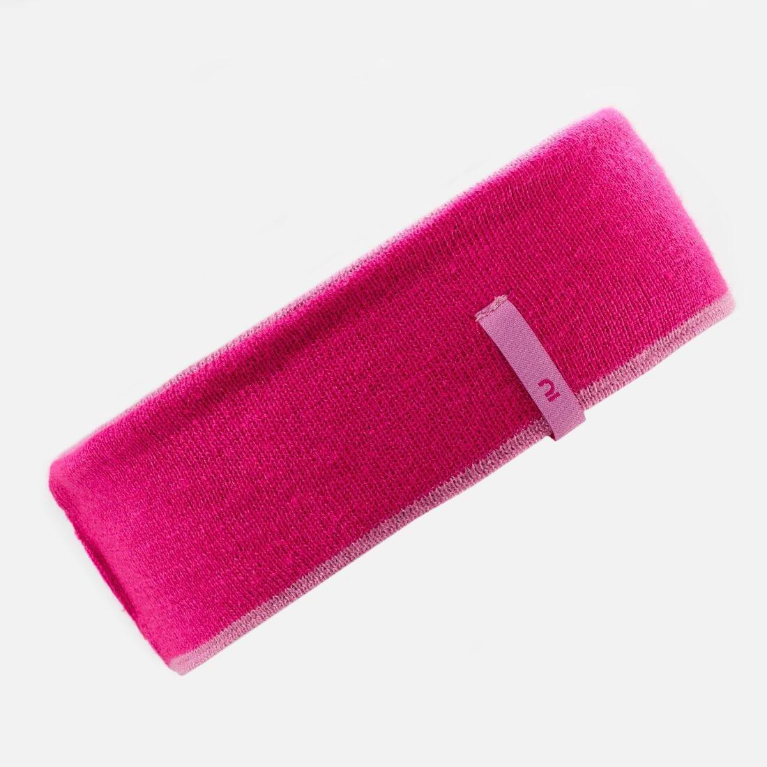 Kids Girls Reverse Skiing Headband, Pink, No Color, large image number 6