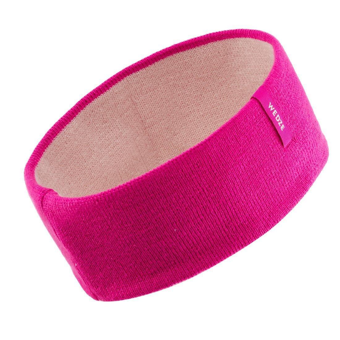 Kids Girls Reverse Skiing Headband, Pink, No Color, large image number 12