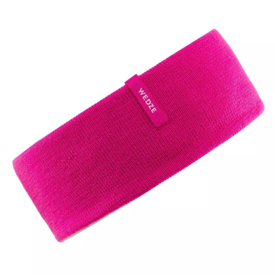Kids Girls Reverse Skiing Headband, Pink, No Color, large image number 14