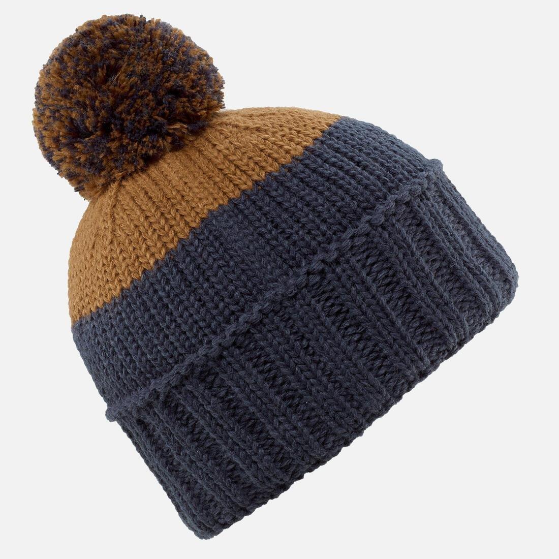 MACCHIATO BROWN KIDS' SKI HAT  MADE IN FRANCE - GRAND NORD, No Color, large image number 1