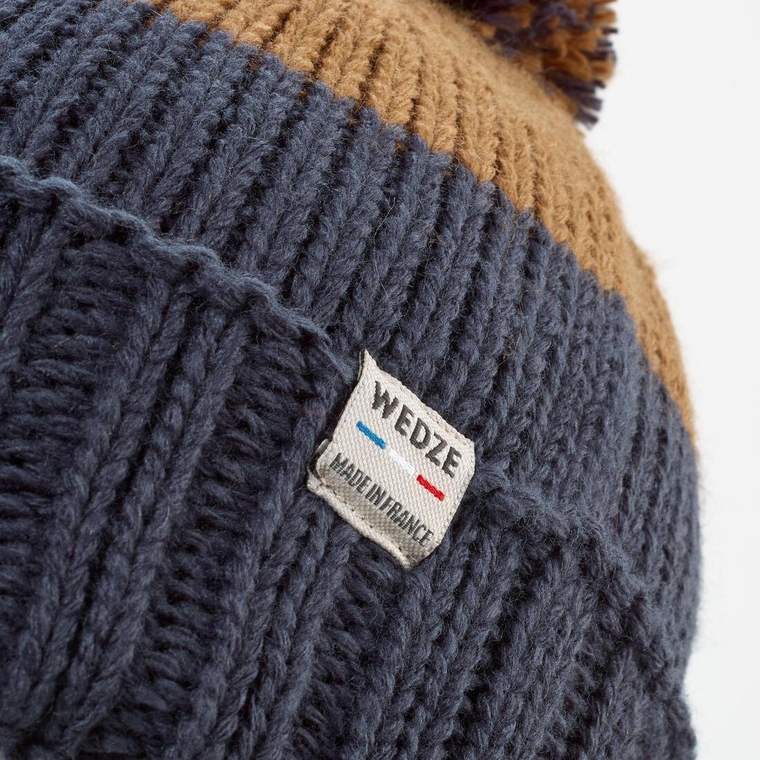 MACCHIATO BROWN KIDS' SKI HAT  MADE IN FRANCE - GRAND NORD, No Color, large image number 2