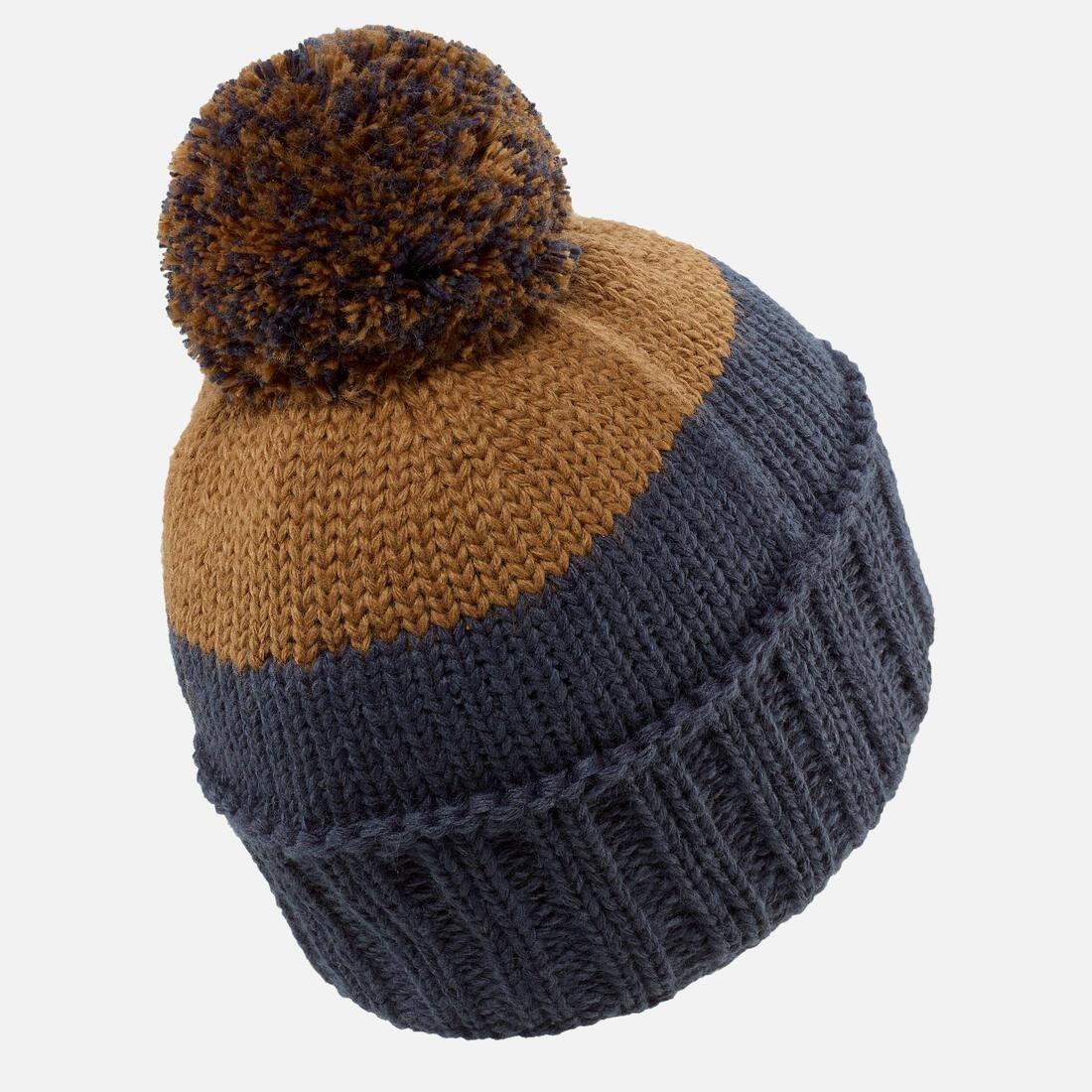 MACCHIATO BROWN KIDS' SKI HAT  MADE IN FRANCE - GRAND NORD, No Color, large image number 5