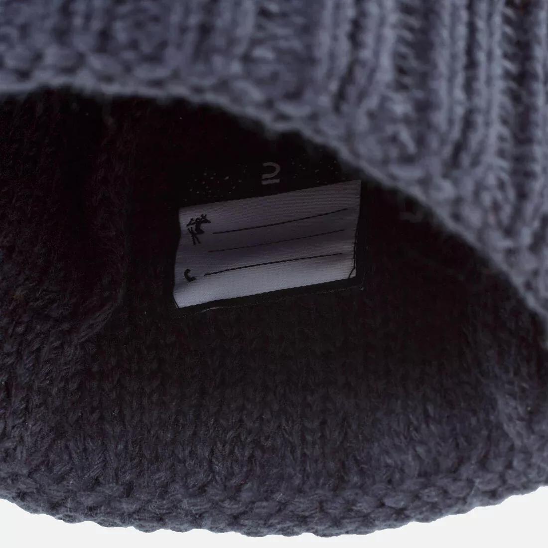 MACCHIATO BROWN KIDS' SKI HAT  MADE IN FRANCE - GRAND NORD, No Color, large image number 6