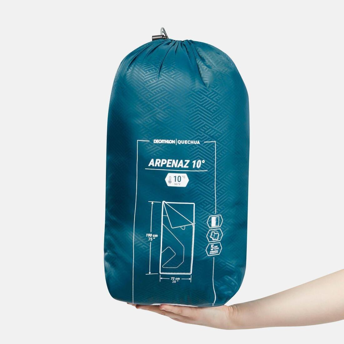 Camping Sleeping Bag - Arpenaz, Navy, No Color, large image number 10