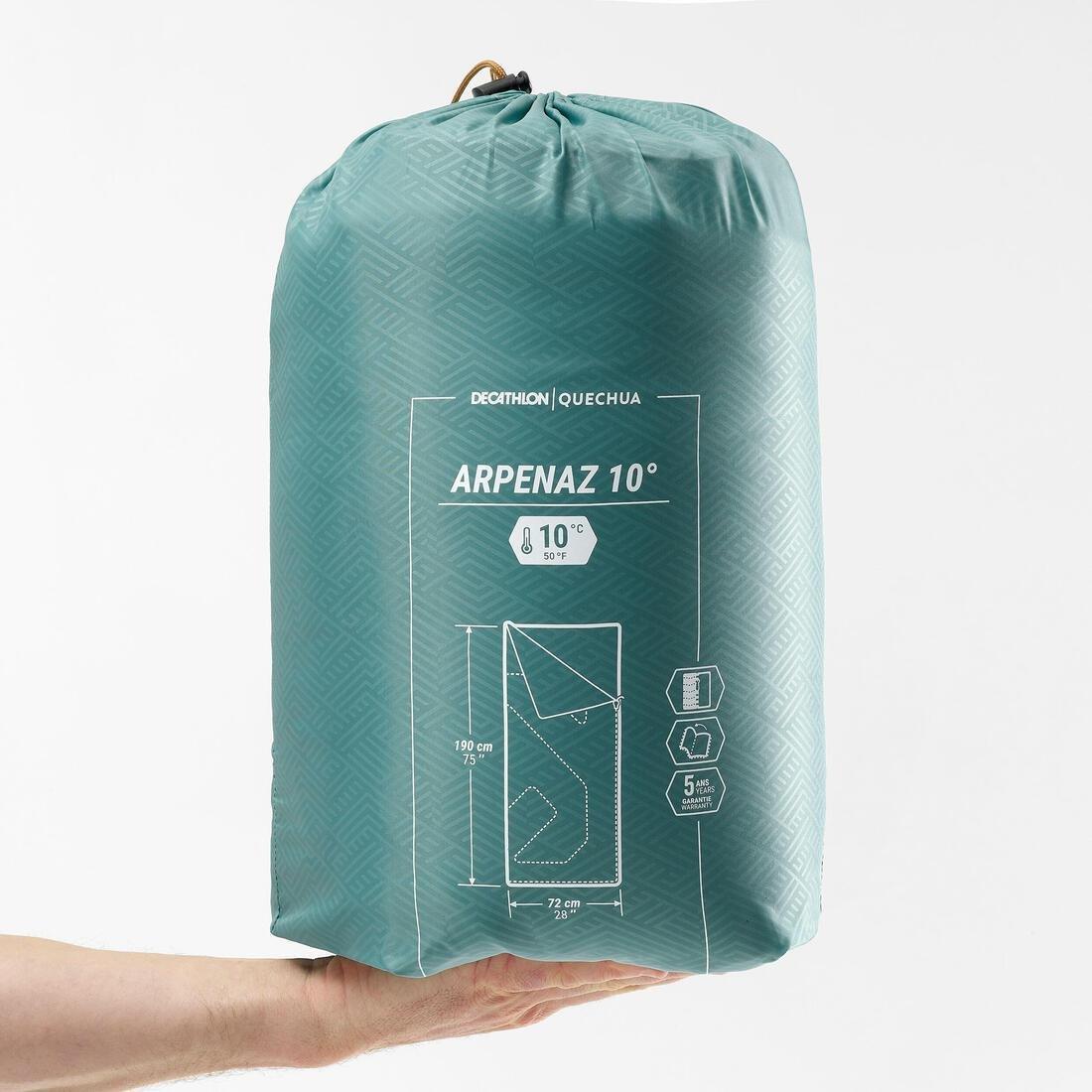 Camping Sleeping Bag - Arpenaz, Blue, No Color, large image number 1