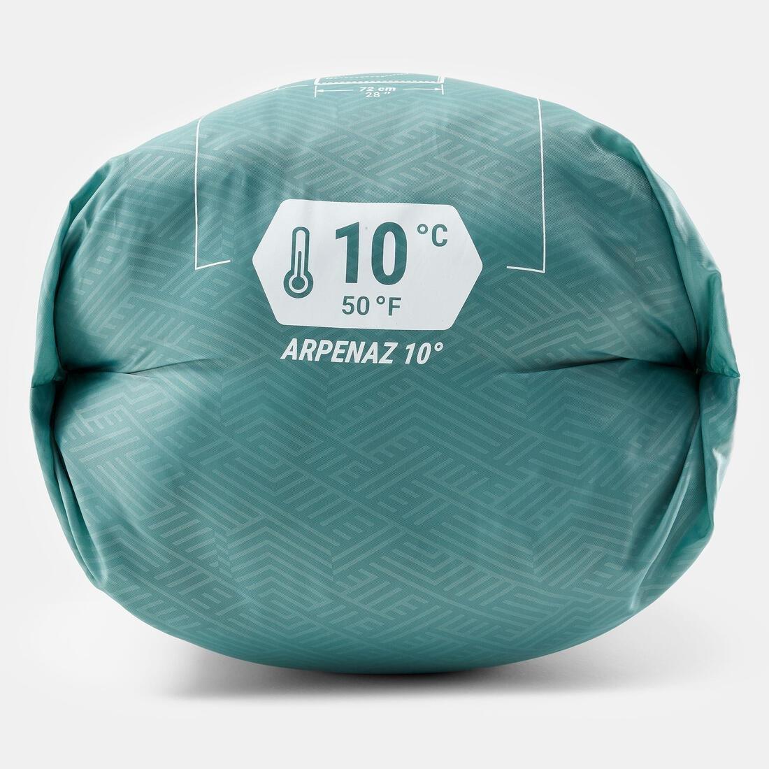 Camping Sleeping Bag - Arpenaz, Blue, No Color, large image number 6