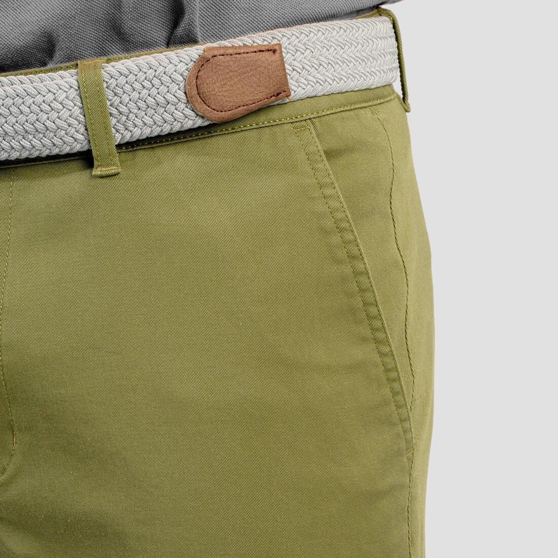 Men Golf Cotton Chino Shorts - Mw500, White, , large image number 2