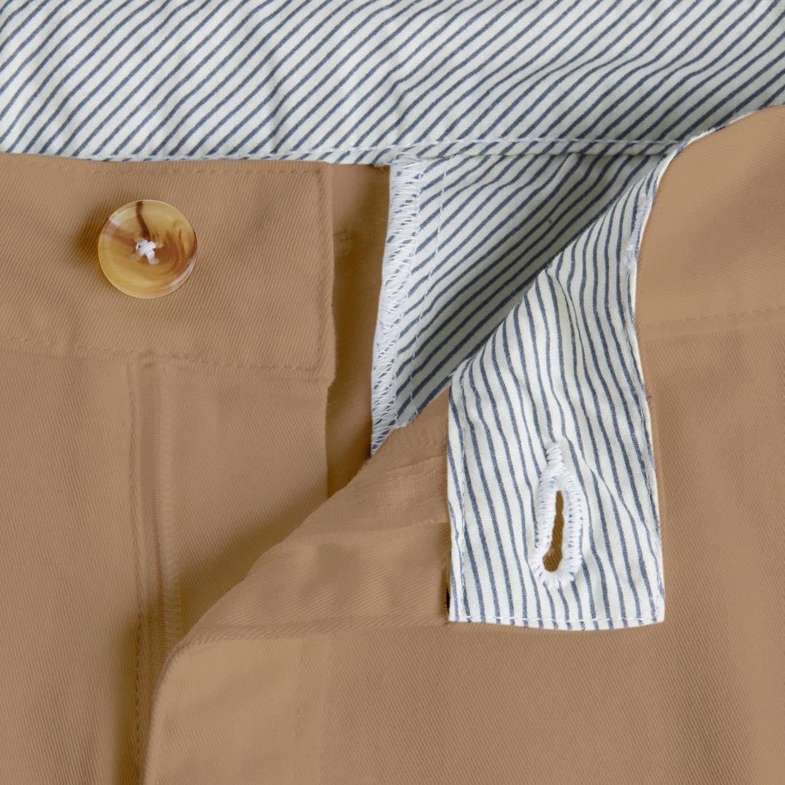 Men Golf Cotton Chino Shorts - Mw500, White, , large image number 7